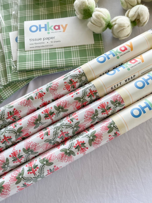 ʻŌhiʻa quilt Wrapping Paper roll